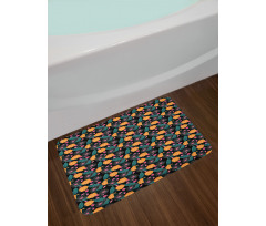 Artwork in Hawaiian Style Bath Mat