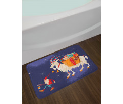 Xmas Present Bath Mat