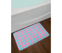 Paintbrush Color Contrast Bath Mat