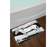 Farmland Village and Animal Bath Mat