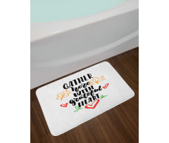 Autumn Season Maple Leaves Bath Mat