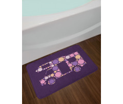 Pointillism Artwork Retro Van Bath Mat