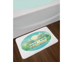 Road Trip Vehicle at Countryside Bath Mat