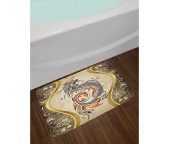 Serpent Mythological Bath Mat