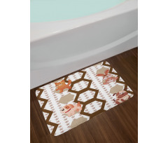 Children Animals Bath Mat