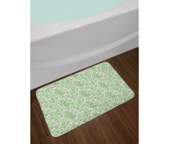 Spring Season Gardening Leaf Bath Mat