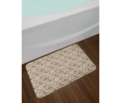 Classic Retro Spring Blooms Bath Mat