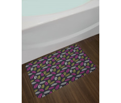 Beach Ocean Leafage Design Bath Mat