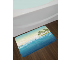 Ocean Holiday Landscape Bath Mat