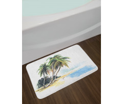 Palm Trees Coastal Charm Bath Mat