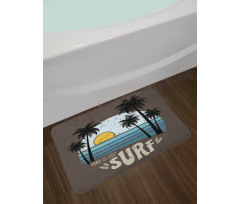 Los Angeles Beach Grunge Bath Mat