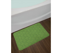 Triangles Squares Lines Bath Mat