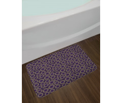 Blueberries and Leaves Bath Mat