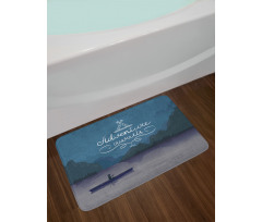 Kayak in a Lake Bath Mat