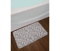 Twigs Spruces Christmas Bath Mat