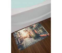 Old Town at Sunset Picture Bath Mat