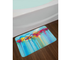 Bouquet of Meadow Flowers Bath Mat