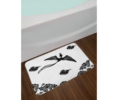 Abstract Mythological Bird Bath Mat