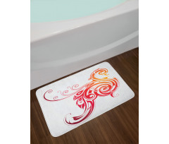 Bird Swirly Wings Bath Mat