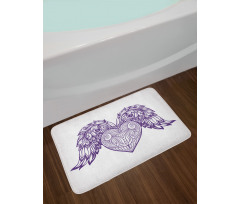 Heart Botany Ornate Bath Mat