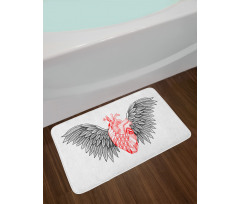 Realist Human Heart Bath Mat