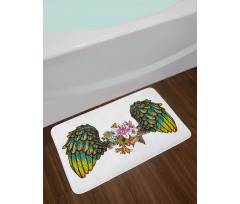 Bohemian Flower Bath Mat