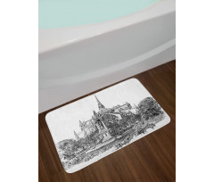 Historic French Landmark Bath Mat