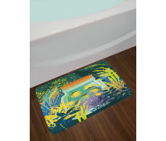 Surreal Forest Landscape Bath Mat