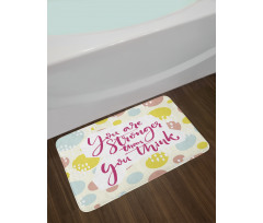 Pastel Circles Inspirationai Bath Mat