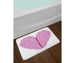 Brain Look Simple Heart Bath Mat