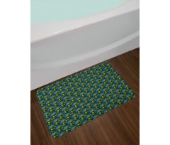 Petals on Dark Bath Mat