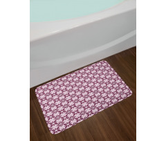 Vintage Tile Floral Bath Mat