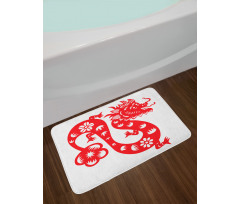 Japanese Art Dragon Bath Mat