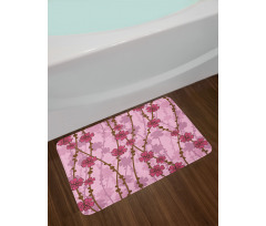 Flora Curly Branches Bath Mat