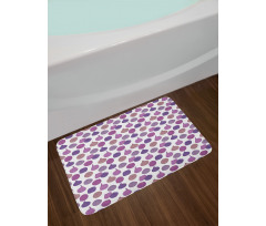 Purple Tones Figs Fruit Art Bath Mat