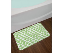 Green Spring Leaf Bath Mat