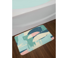 Modern Style Abstraction Bath Mat