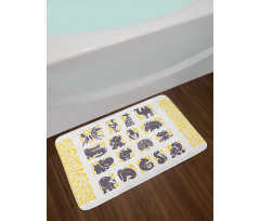 Grey Animal Bath Mat