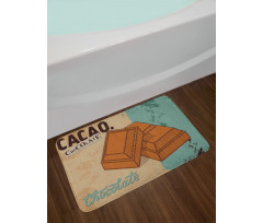 Vintage Chocolate Bar Bath Mat