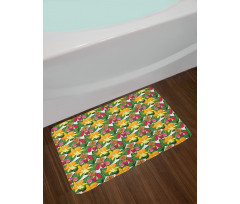 Tropic Foliage Woody Plants Bath Mat