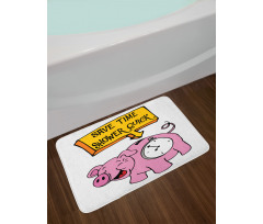 Save Time Shower Quick Piggy Bath Mat