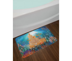 Fish Corals and Castle Bath Mat