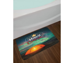 Aurora Borealis Tent Bath Mat