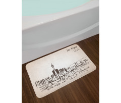 Nevada State Hand Drawn Bath Mat