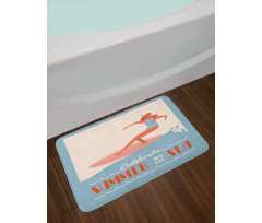 Summer and Sea Bath Mat