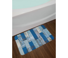 Old Rough Planks Cabin Bath Mat