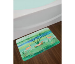 Nature and Birds Bath Mat