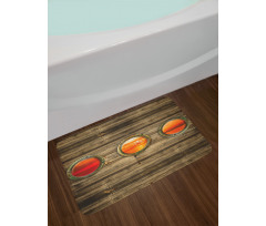 Rustic Wooden Ship Bath Mat