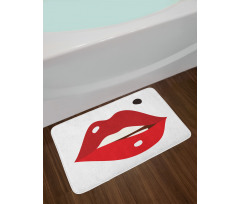 Minimalistic of Upper Lip Mole Bath Mat