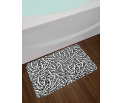 Abstract Modern Chili Peppers Bath Mat